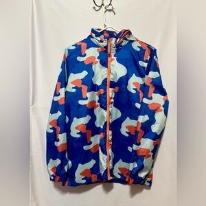 Cat & Jack Blue and Red Camouflage Raincoat